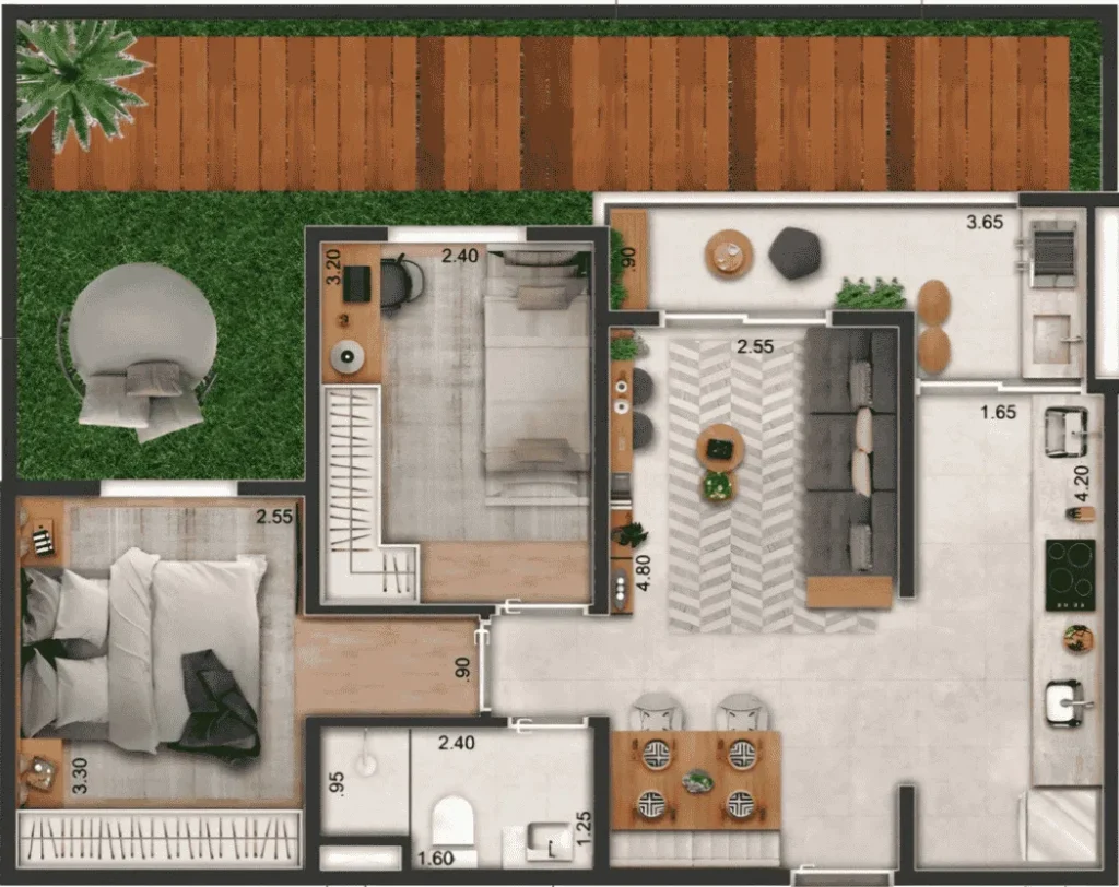 Eco Vila Cerejeira 16 apartamento 2 dormitorios pronto sumare desktop